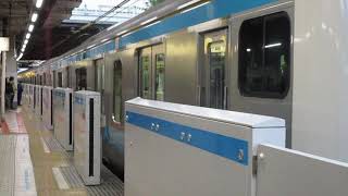 ホームドアが開いたまま発車!? 使用開始前ホームドア(上野駅にて)