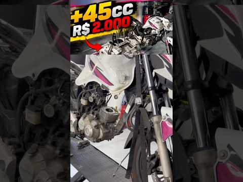 Desmontagem do motor que iremos aumentar a cilindrada, vamos passar ela pra 205cc #moto #motos