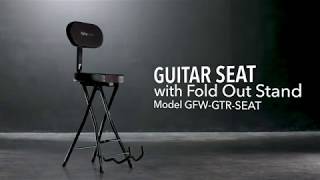 Video thumbnail for Gator Frameworks GFW-GTR-SEAT Guitar Seat with Fold Out Stand by Gator Cases