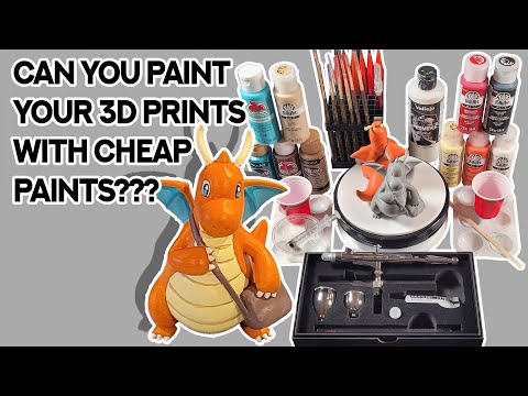 Painting 3D Prints on a Budget with Affordable Craft Supplies!