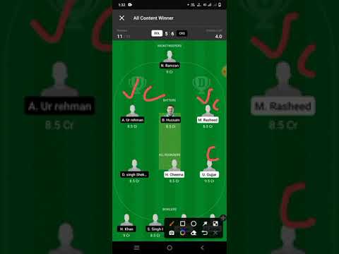 ECS T10 BOL VS CRS DREAM 11 TEAM #ecst10 #dream11 #dream11team #t10league