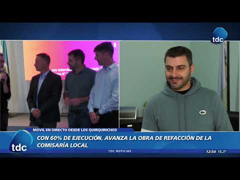 LOS QUIRQUINCHOS | CON 60% DE EJECUCIÓN, AVANZA LA OBRA DE REFACCIÓN DE LA COMISARÍA LOCAL