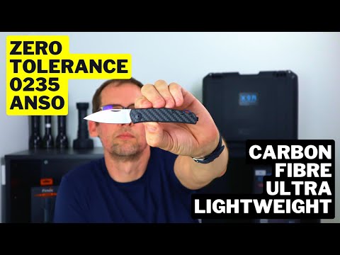 ULTRA Lightweight, CARBON FIBRE Slip Joint Knife | Zero Tolerance Anso