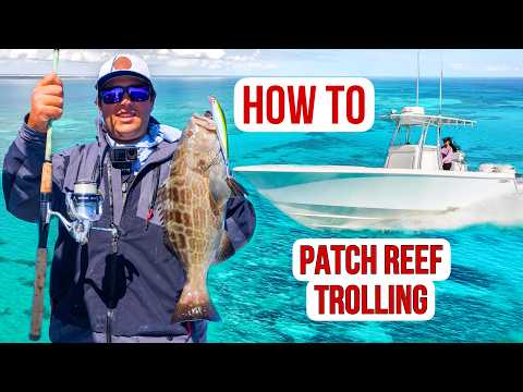 HOW TO Catch GROUPER and SNAPPER Trolling | Patch Reef Fishing Florida Keys
