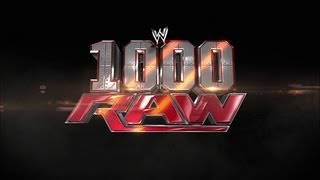 The opening to Raw&#39;s historic 1,000th episode: Raw, July 23, 2012