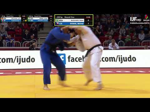 2019 Düsseldorf 1 K 100 kg Buzacarini BRA Horák Michal CZE