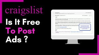 How Much Is It To Sell on Craigslist | Is it Free?