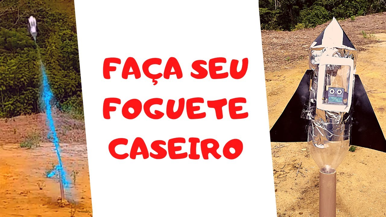 Como Fazer um FOGUETE de GARRAFA PET com Vinagre e Bicarbonato de Sódio!