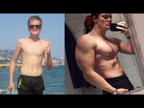 Back Guy - Anders Gjellan 5 Year Natural Body Transformation (14-19 Years Old)