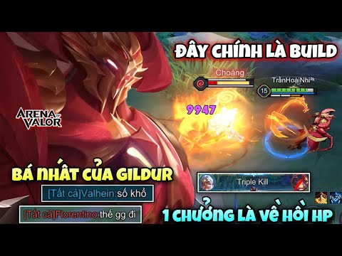 This is Gildur's most powerful damage build: "One hit and HP is restored," leaving the enemy team...