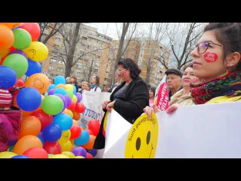 Marșul pentru viață 2016 Vlad Miriță  & Paula Seling