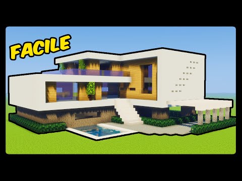 TUTO GRANDE MAISON MODERNE FACILE A FAIRE | MINECRAFT