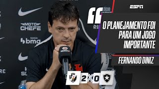DINIZ EXPLICA FORÇA MÁXIMA DO VASCO CONTRA O BOTAFOGO NO CARIOCA