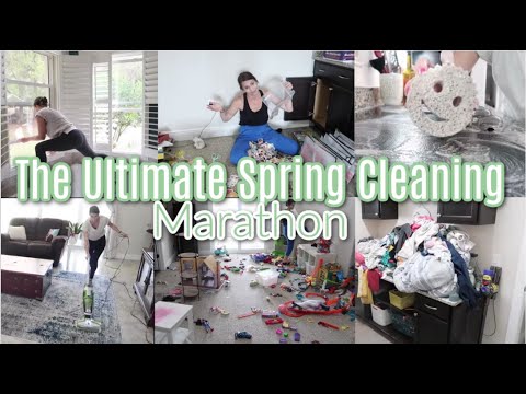 The Ultimate Spring Cleaning Marathon! The Most I've Ever Cleaned! Deep Cleaning & Good Times!