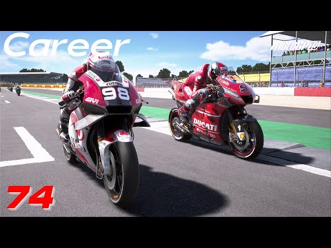 INSANE RACING AT SILVERSTONE MotoGP 19 Career Mode | Part 74 (Xbox Series X)