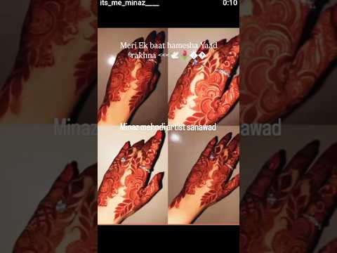 minaz mehndi artist sanawad