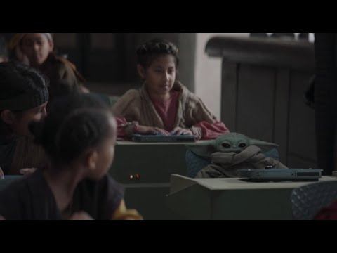 Baby Yoda Goes To School