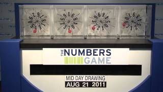 Midday Numbers Game Drawing August 21, 2011