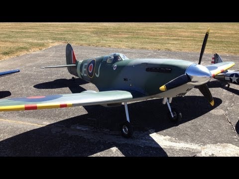 Giant Scale WWII Spitfire RC Plane Flying at Warbirds Over Whatcom
