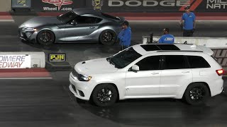 Download lagu Toyota Supra vs Jeep SRT and vs BMW - drag racing #jeepsrt #supra #fastcars mp3 Download lagu Toyota Supra vs Jeep SRT and vs BMW - drag racing #jeepsrt #supra #fastcars mp3