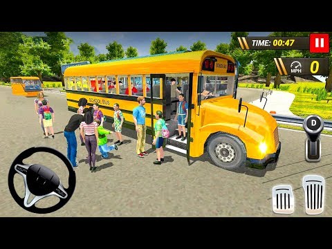 Offroad School Bus Driving Simulator 2019 - Simulation Games - Android Gameplay
