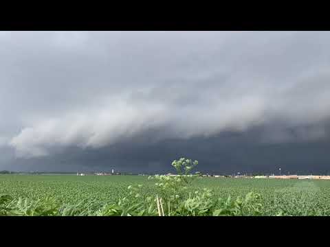 05-27-2021 El Reno, OK - Land Spout and Shelf Time Lapse