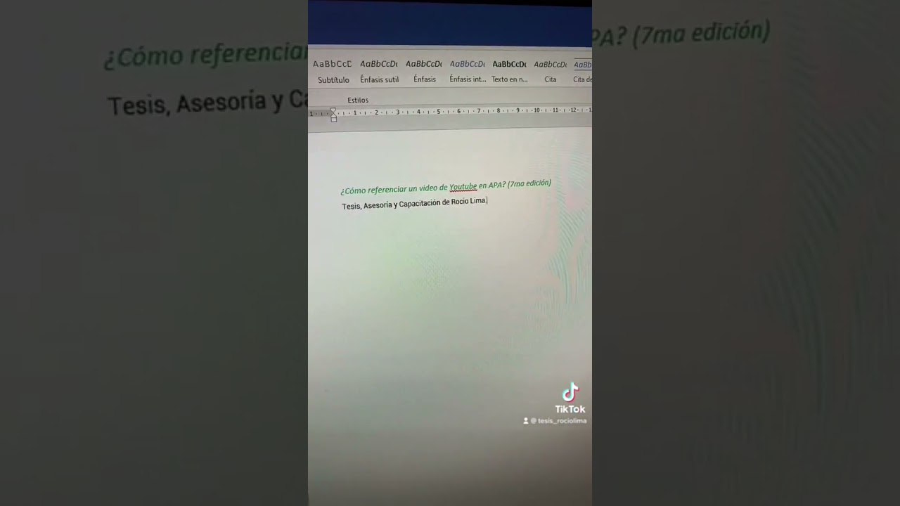 Aprende a referenciar un video de YouTube en APA (7ma edición) #tips  #apa7  #tesisuniversitaria