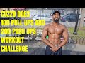 Cuzzo does 100 Pull ups and 200 Push ups Workout Challenge | Thats Good Money