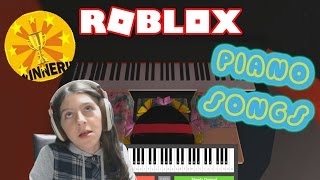 Playing piano on roblox got talent