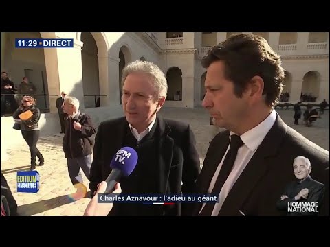 "Je n'arrive pas à imaginer que Charles n'est plus là" déclare Michel Drucker