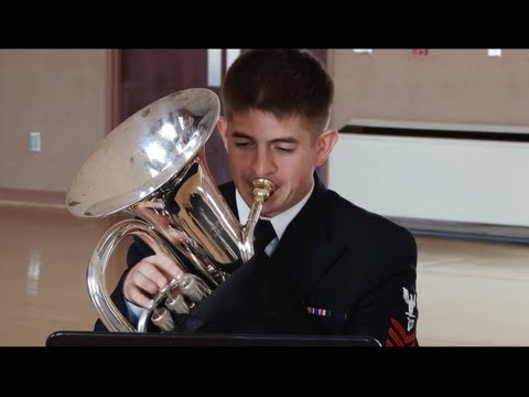 Navy Band Brass Quartet - "When Johnny Comes Marching Home"