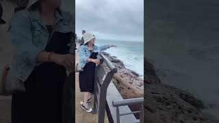 Taiwan’s natural mushroom-shaped rock that resembles the head of Queen Elizabeth#shorts