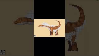 Amargasaurus (Dinosaur Pack) | Coloring Pixels #shorts #games #relaxing #pixel #art