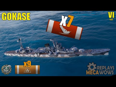 Cruiser Gokase 7 Kills & 83k Damage | World of Warships Gameplay