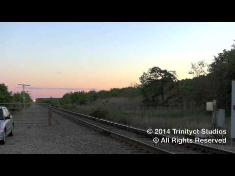 Amtrak P42 #41 Flies Thru Winnocks Neck On Point Of Downeaster #687!!!