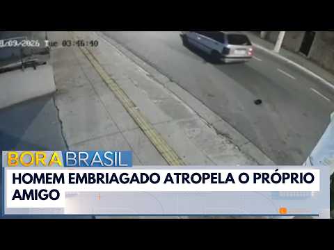 Homem é atropelado por amigo embriagado em SP | Bora Brasil