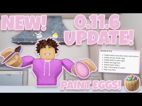 NEW BLOXBURG 0.11.6 EASTER UPDATE!? Egg Hunt, Paint Eggs AND MORE!  *IDEAS* (Roblox)