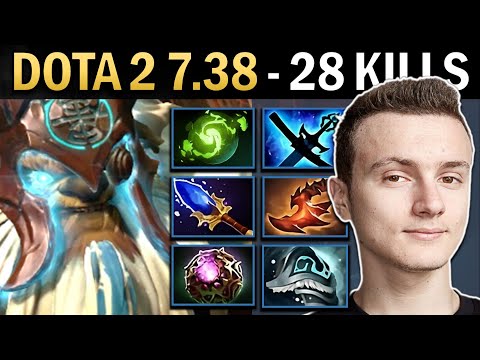 Earthshaker Gameplay Miracle with 28 Kills and Octarine - Dota 7.38