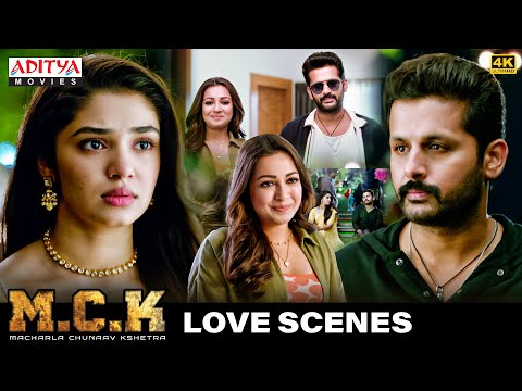 Macharla Chunaav Kshetra (M.C.K) Movie Love Scenes | Nithiin | Krithi Shetty | Aditya Movies