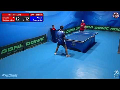 02:30 Evhenii Holoborodko 3-0 Artem Tkachenko West 7 WIN CUP 08.12.2022 | TABLE TENNIS WINCUP
