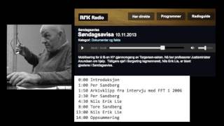Torgersensaken i Søndagsavisa, NRK P2, 10. nov. 2013