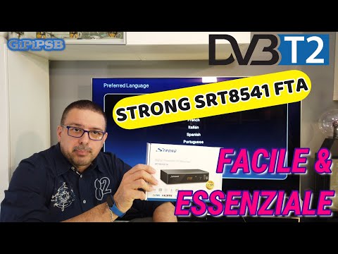 Decoder Digitale Terrestre STRONG SRT8541 FTA - Nuovo DVB-T2 Facile ed Essenziale