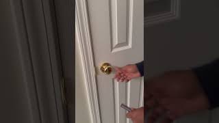 How to open a locked door without key