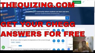 Get your Chegg Answers for free by thequizing.com | The quizing | Get answers for free