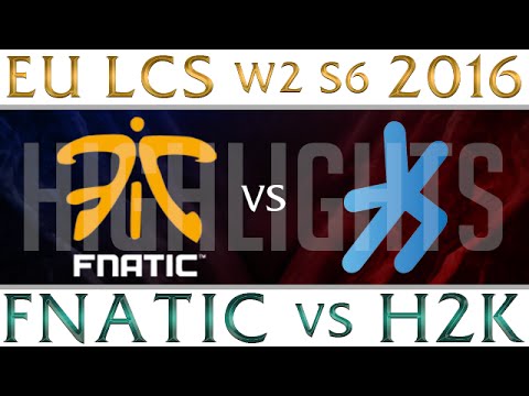 H2K vs Fnatic | Highlights EU LCS W7D1 2016 Spring S6 | H2K vs FNC Week 7
