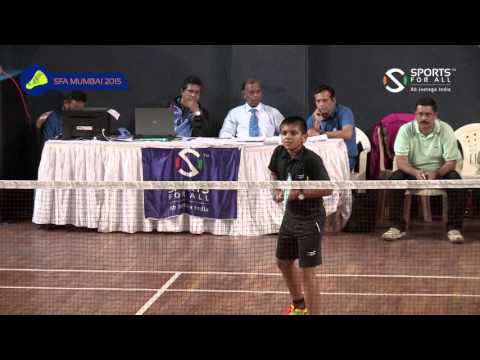 SFA Mumbai 2015 | Badminton | Udyat Jain Vs Atharva Joshi | U13 | Boys | S/F