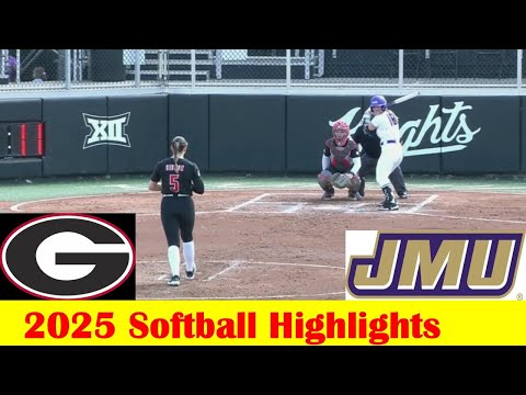 James Madison vs #14 Georgia Softball Game Highlights 2 8 2025