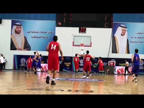 مقتطفات من مواجهة منتخبنا الوطني لكرة السلة للناشئين مع فريق المنامة للشباب