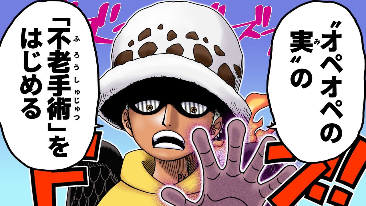【ワンピース】オペオペの実で無限に「不老手術」する方法
