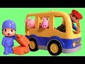 Lego Duplo Pocoyo in School Bus with Peppa Pig ...